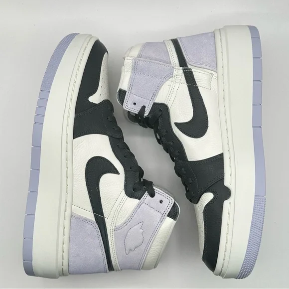 Women’s Air Jordan 1 Elevate High Sz 10.5 Titanium/DK Smoke Grey Sail m - Picture 5 of 11